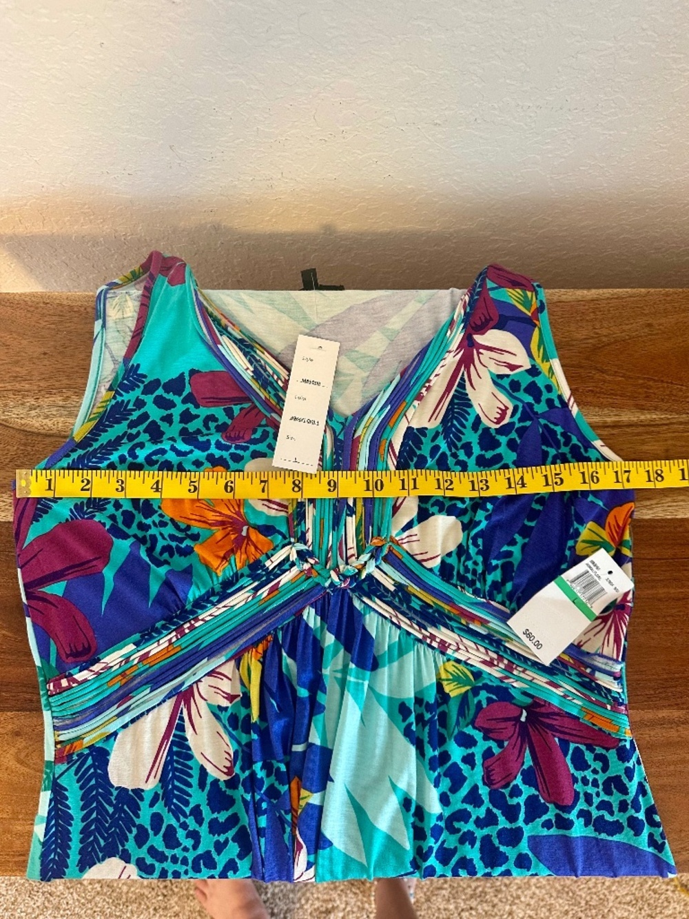NEW Spense Sleeveless Tropical Floral Dress NWT, Size L - Picture 7 of 9